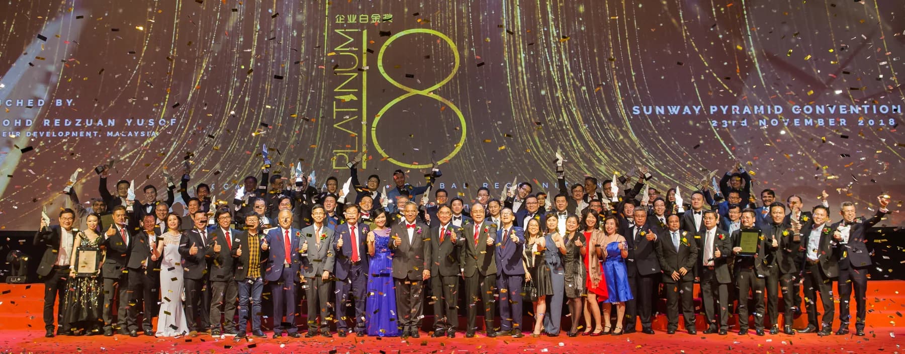 Platinum Business Awards — delivered by our founder in a previous role