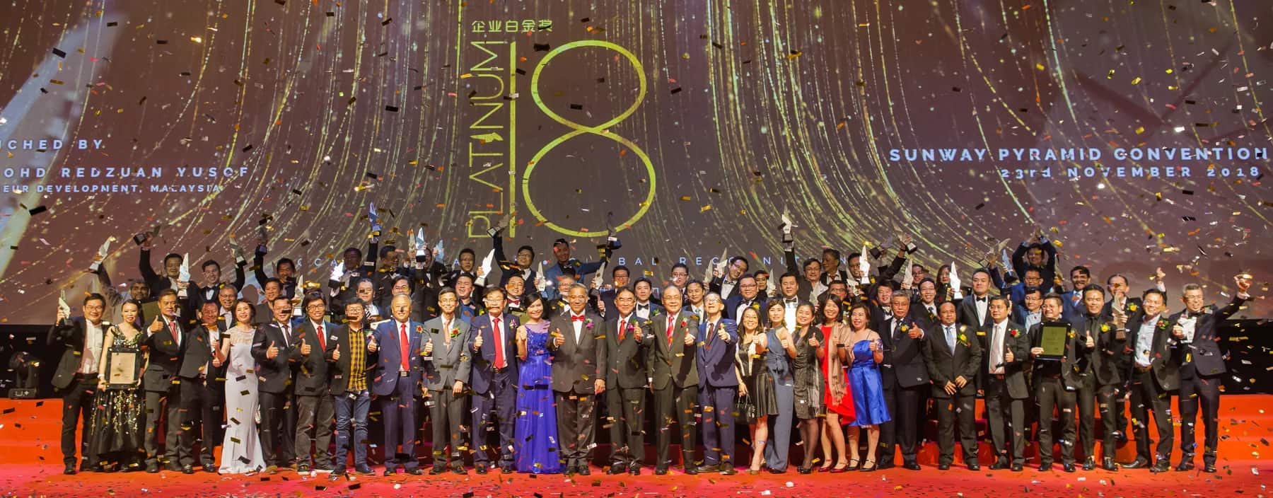 Platinum Business Awards — delivered by our founder in a previous role