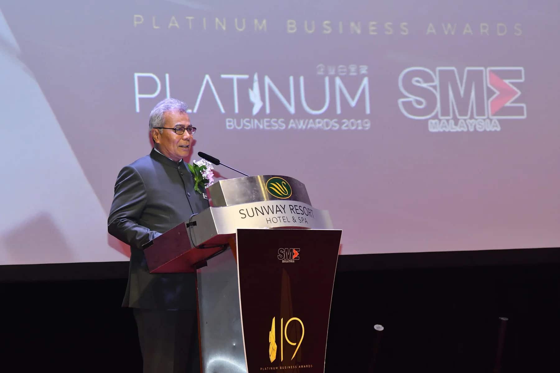Platinum Business Awards — delivered by our founder in a previous role